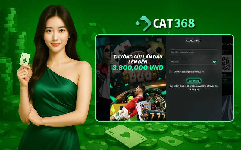 Cầm tay chỉ cách đăng nhập Cat368 gọn lẹ