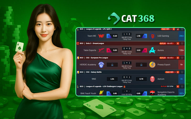 Những kèo cược Esports dành cho bạn